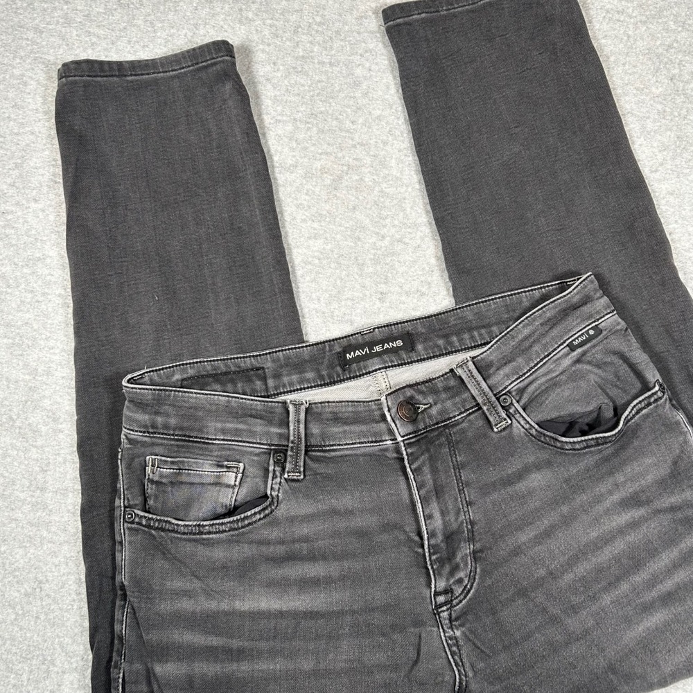 Mavi Jeans Mens Size 33/28 Tag (33/32) Jake Slim‎ Straight Leg Gray Wash
